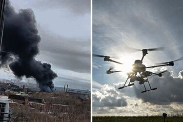 Безпілотники атакували нафтобазу у Калузькій області росії: вибухнула цистерна з бензином (відео)