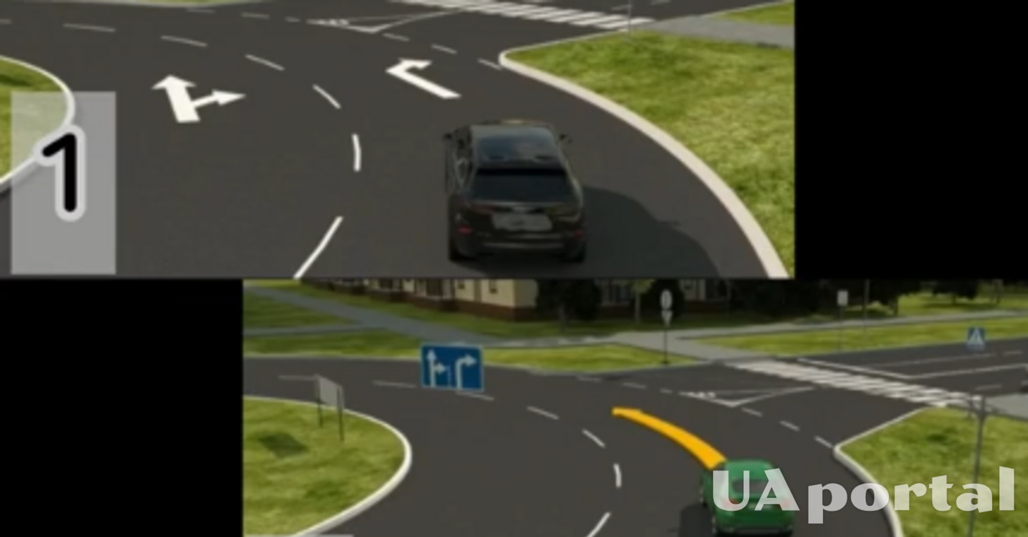 У якому з випадків водій може продовжувати рух по колу: тест на знання ПДР (відео)