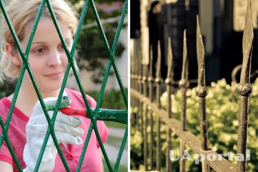 How to clean a metal fence from old paint: life hack with a chain