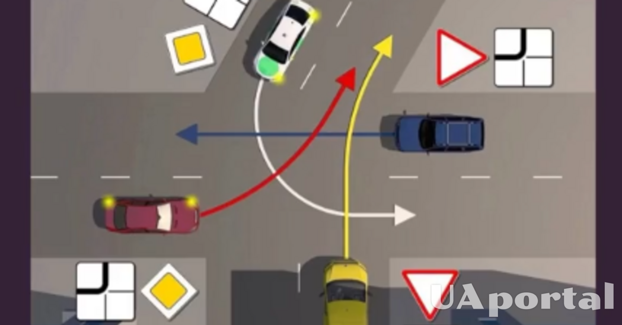 Как по правилам должны разъехаться водители: непростая задача на ПДД (видео)