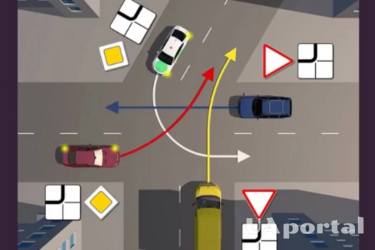 Як за правилами мають роз'їхатися водії: непроста задача на ПДР (відео)