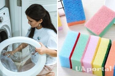 Для чего класть в стиральную машину губку для мытья посуды: хозяйки поделились поразительным лайфхаком