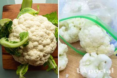 How to properly freeze cauliflower so that it does not lose its beneficial properties
