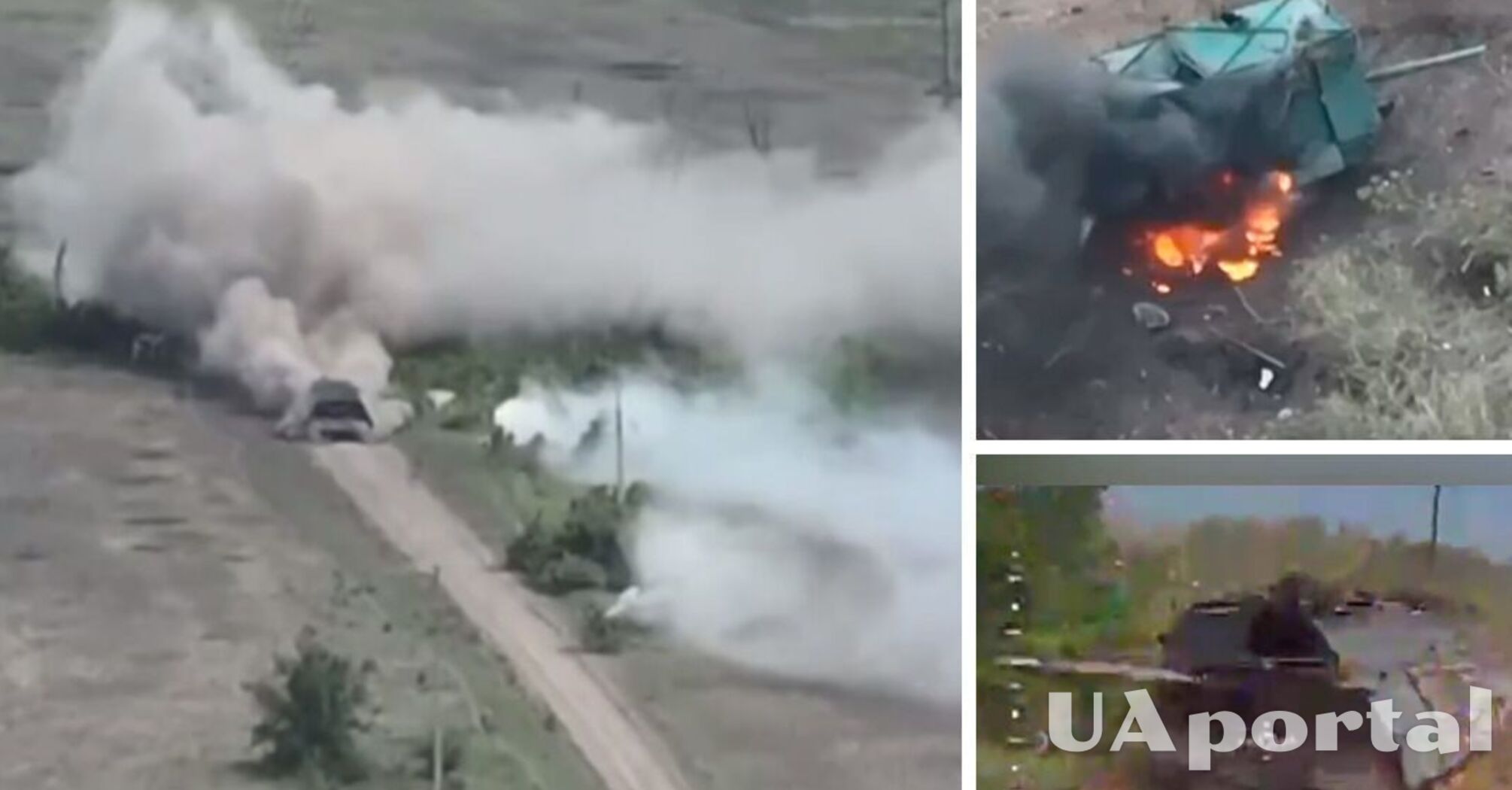 Воины Нацгвардии на Лиманском направлении сожгли три российские 'танки-сараи' (видео)
