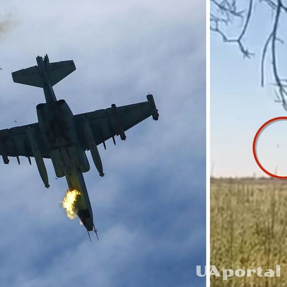 Появилось видео уничтожение российского Су-25 на Покровском направлении