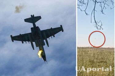 Появилось видео уничтожение российского Су-25 на Покровском направлении