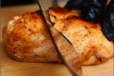 Juicy fillet on parchment: tender and melts in your mouth