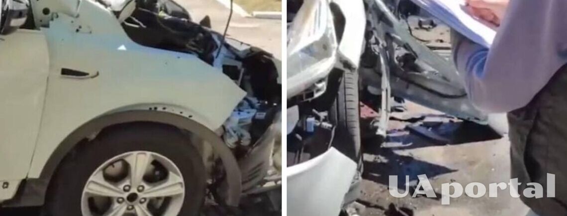В Бердянске взорвали автомобиль местного коллаборанта, работавшего в пыточной (видео)