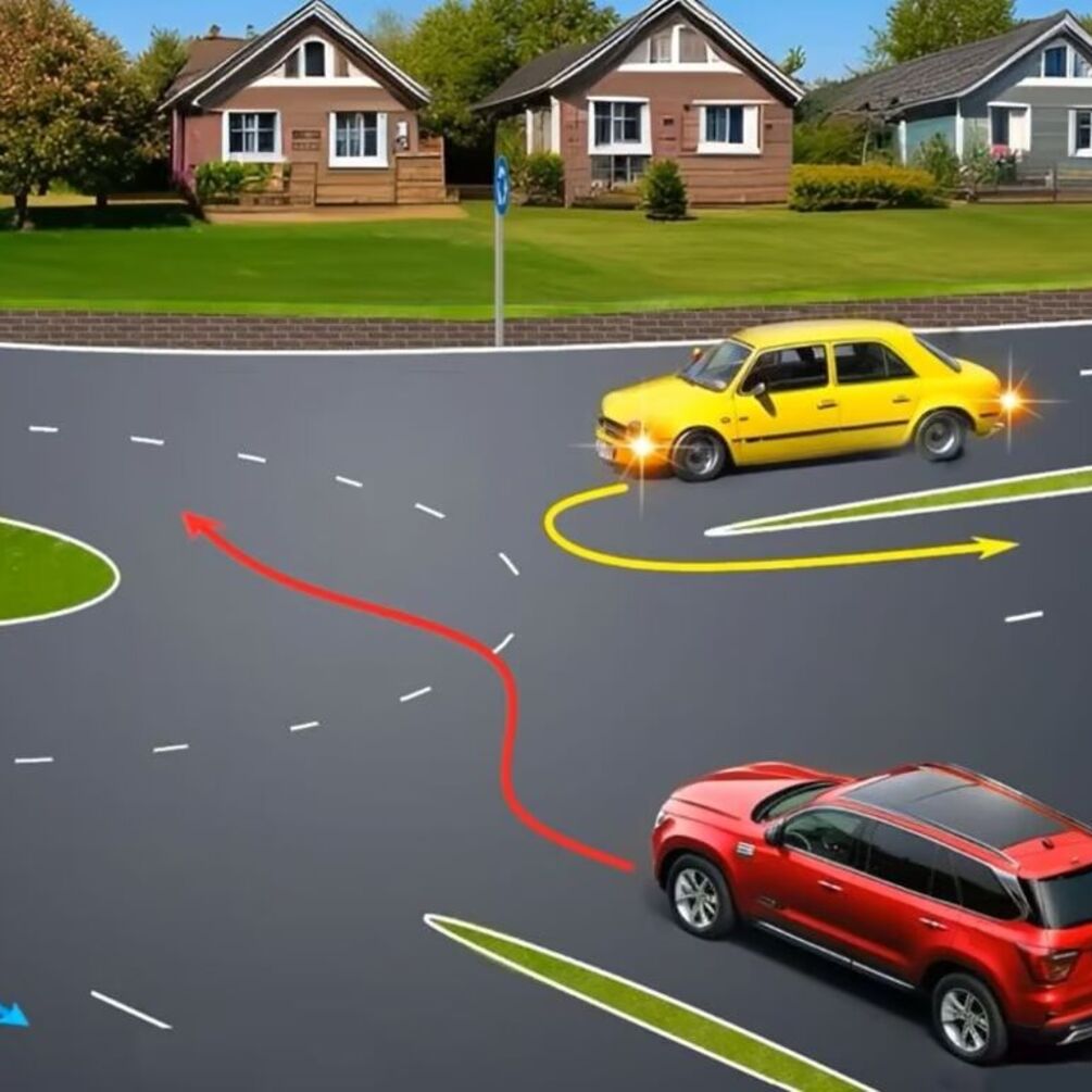 Кто из водителей нарушает правила на круговом перекрестке: сложная задача по ПДД