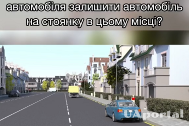 Чи можна водію залишити авто на стоянку у такому місці: задача на знання ПДР (відео)