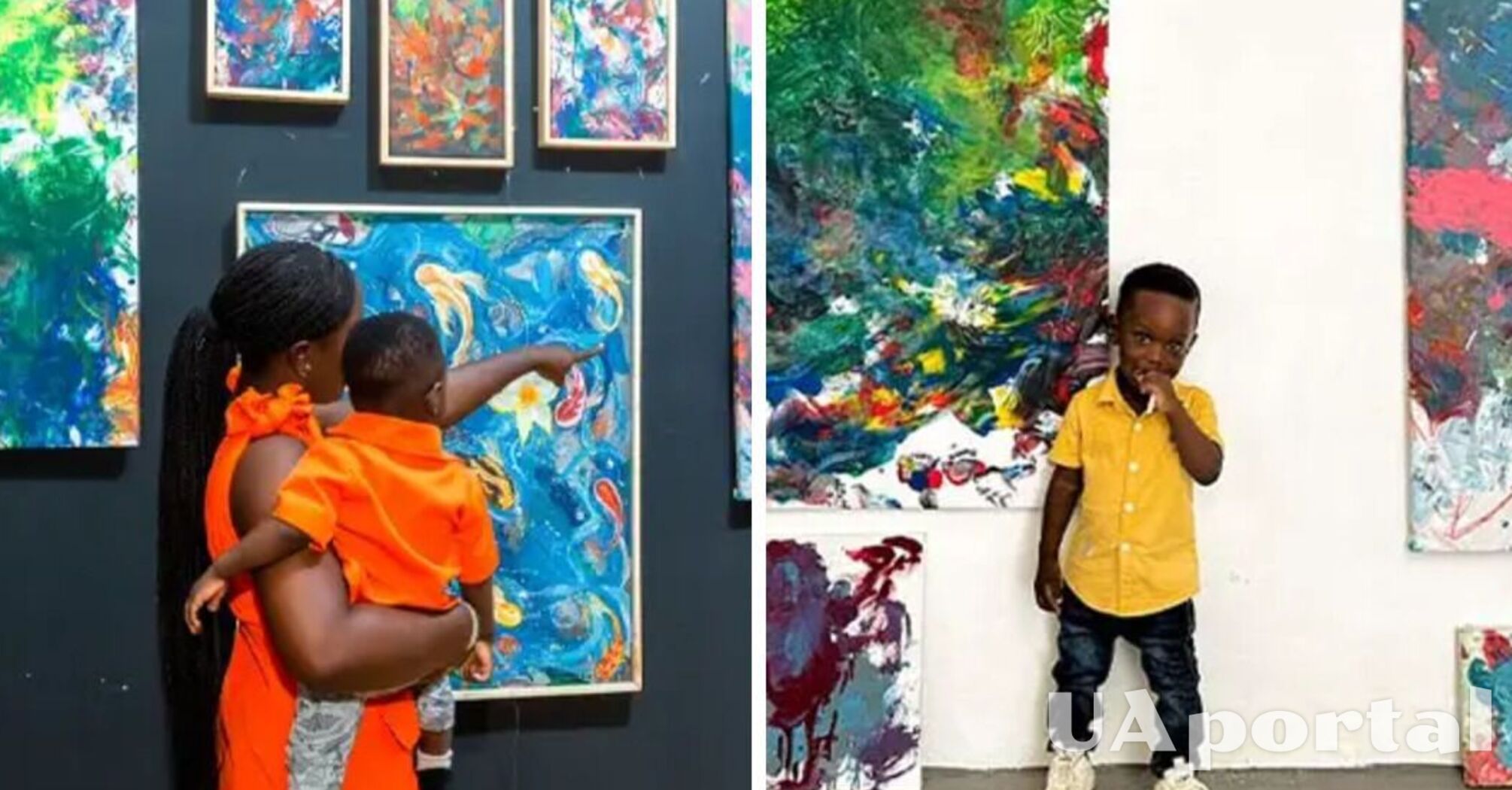 Півторарічний хлопчик став художником-рекордсменом: які картини малює дитина (фото)