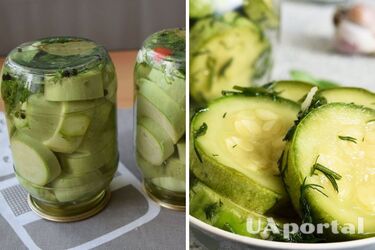 Рецепт малосольных кабачков в яблочном уксусе за 15 минут