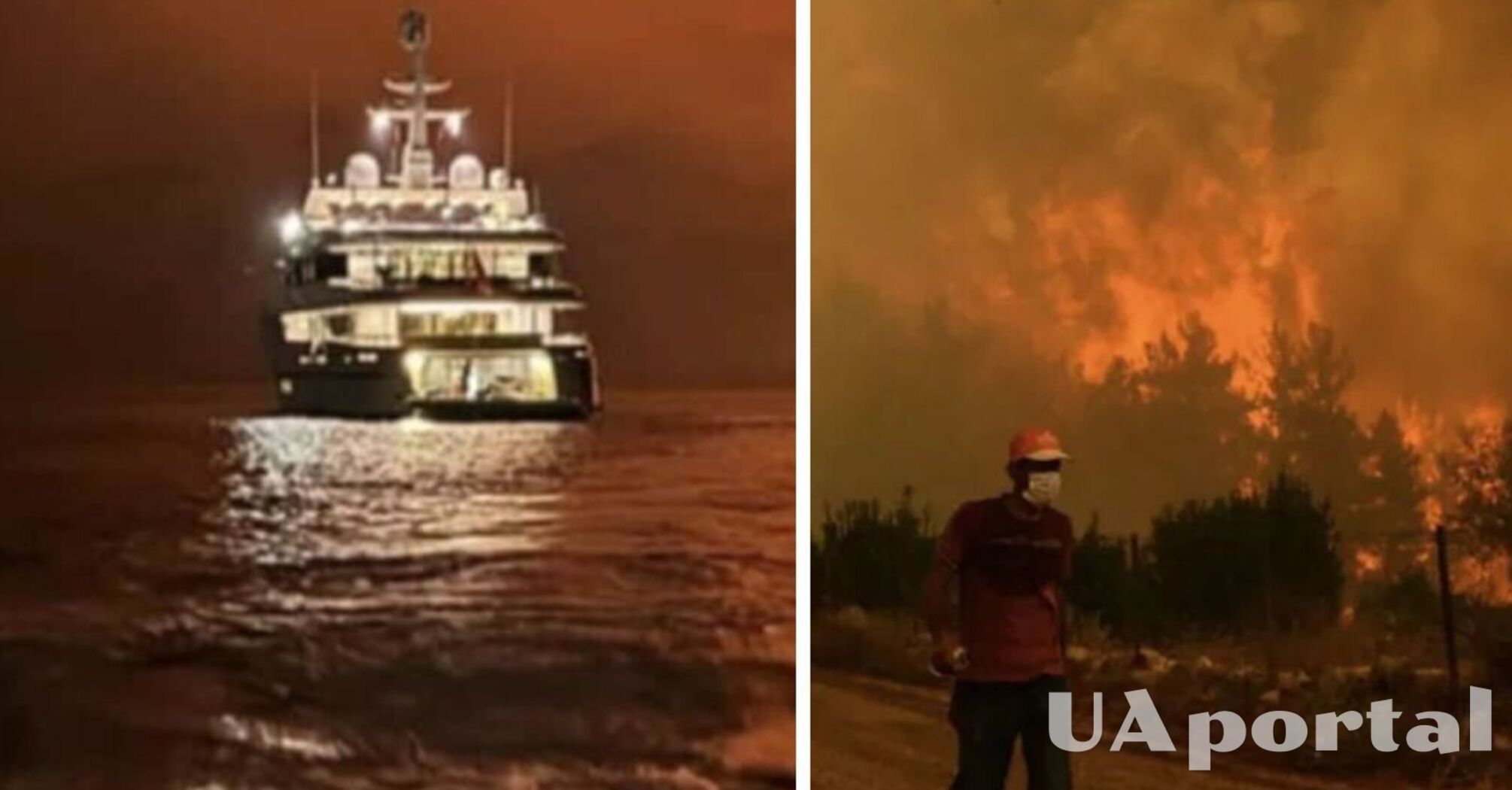 Екіпаж яхти у Греції феєрверком спалив єдиний сосновий ліс на острові Гідра (фото)