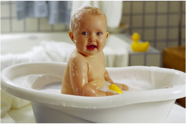 Why shouldn't children be bathed before bed?