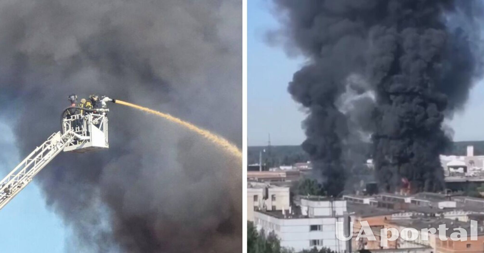 Дым добрался до самолетов в небе: под Москвой в Химках мощно горит завод (фото, видео)