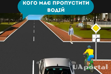 Кого на цьому перехресті має пропустити водій сірого авто: задача на знання ПДР (відео)