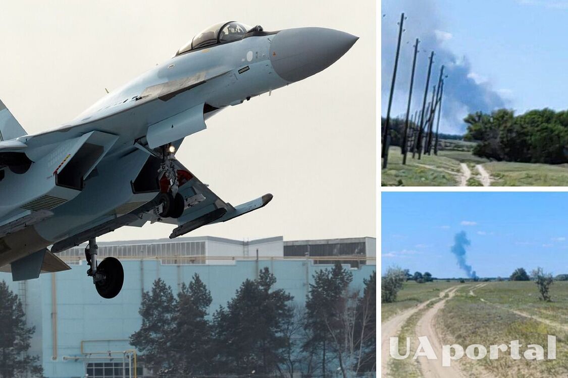 На россии разбился истребитель Су-34: стало известно, что с экипажем (фото, видео)