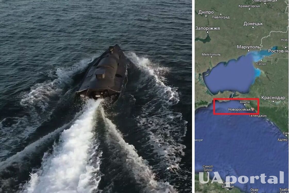 Морські дрони атакували у Новоросійську головний російський порт на Чорному морі (відео)