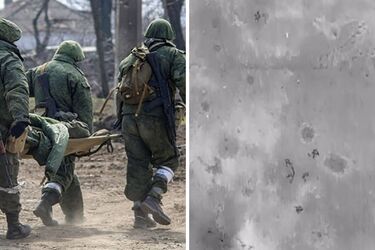 Український дрон 'вилікував' лежачого окупанта: встав на ноги та побіг швидше за інших (відео)