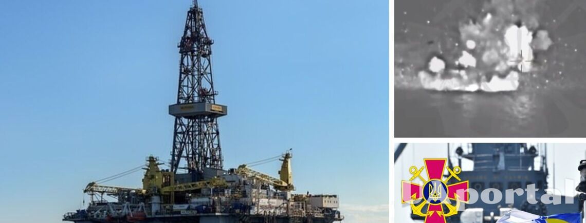 ВМС нанесли удар по газовым вышкам 'Сиваш' и 'Петр Годованец' (видео)
