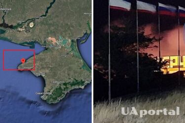 Night drone attack on Crimea: Kerch ferry crossing and boat in Chornomorske hit (video)