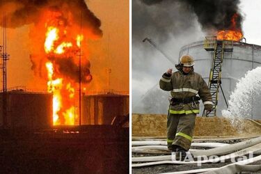 Нафтобаза на Ростовщині горить третю добу: знищено вже 22 цистерни з паливом, постраждали понад 40 пожежників (фото, відео)
