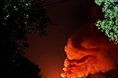 У Воронезькій області рф горить склад з боєприпасами (фото, відео)