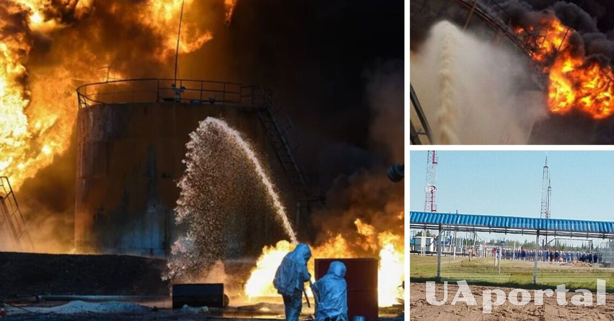 Transneft's oil refinery caught fire in Usinsk, Russia, after an explosion (photos, video)