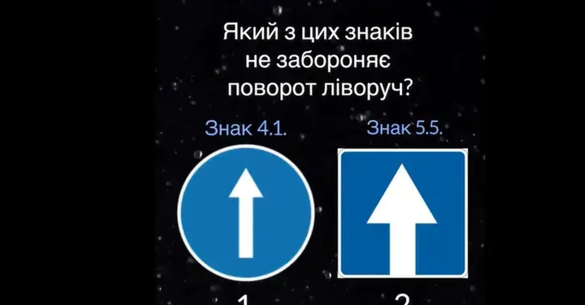 Тест для водіїв-початківців: який із цих знаків не забороняє повернути