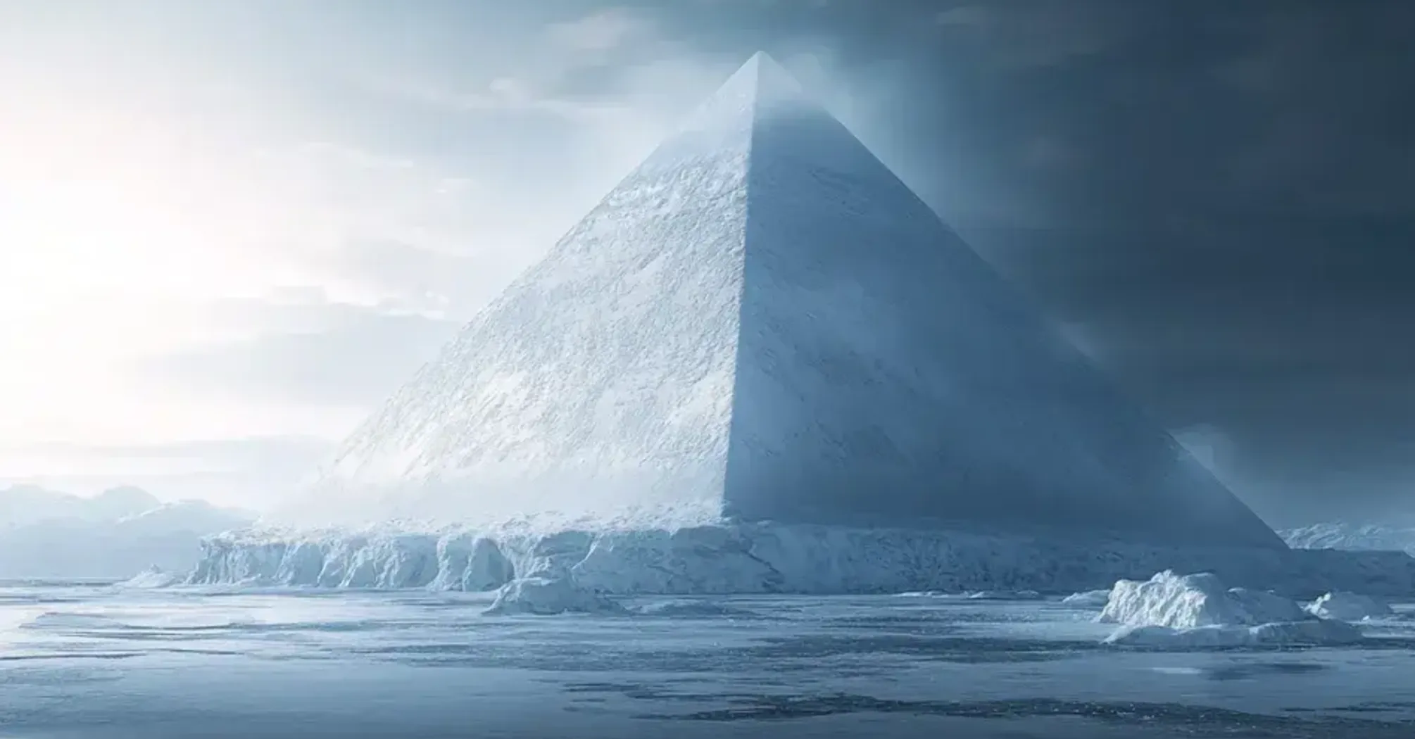 Perfect Pyramid A mountain in Antarctica, which has the shape of a perfect pyramid - a ...