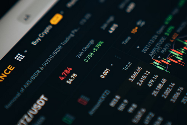 Графіки та котирування на криптовалютній біржі