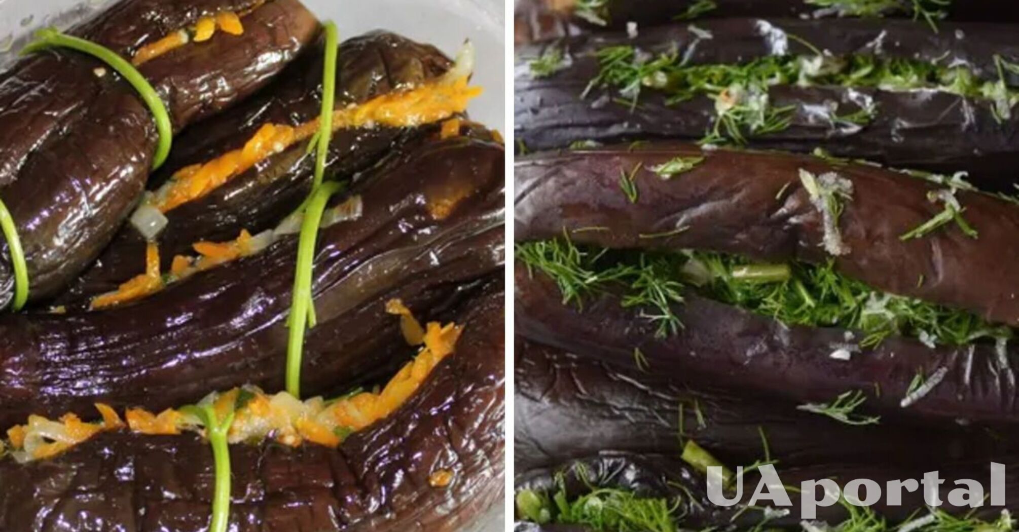 Квашеные баклажаны с капустой