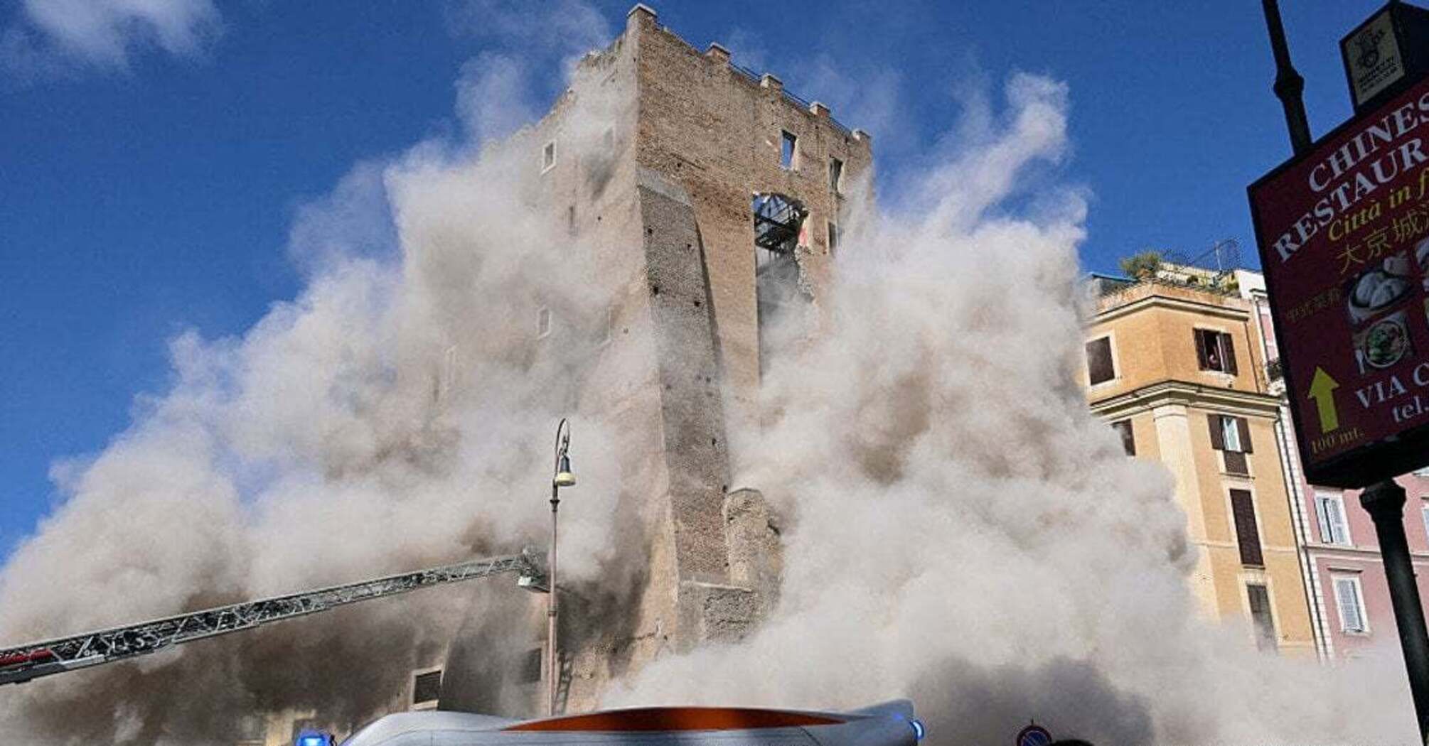 У Римі обвалилась середньовічна вежа: є постраждалі та загиблий (фото) 