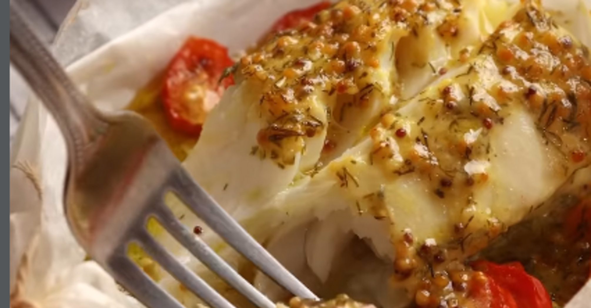 Ніжна тріска в гірчичному соусі