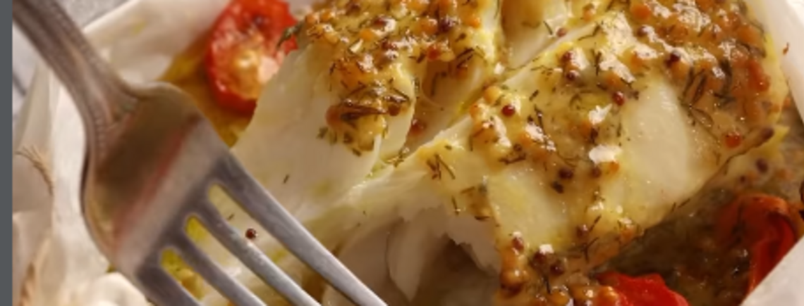 Ніжна тріска в гірчичному соусі