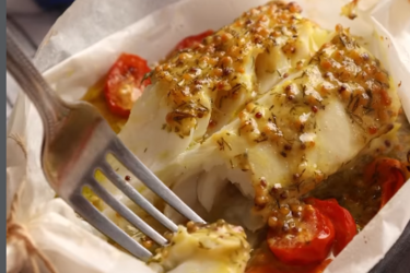 Нежная треска в горчичном соусе