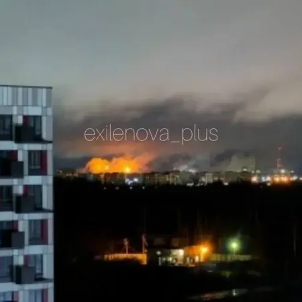 Дрони атакували російський Великий Новгород: виникла пожежа на хімзаводі (фото)