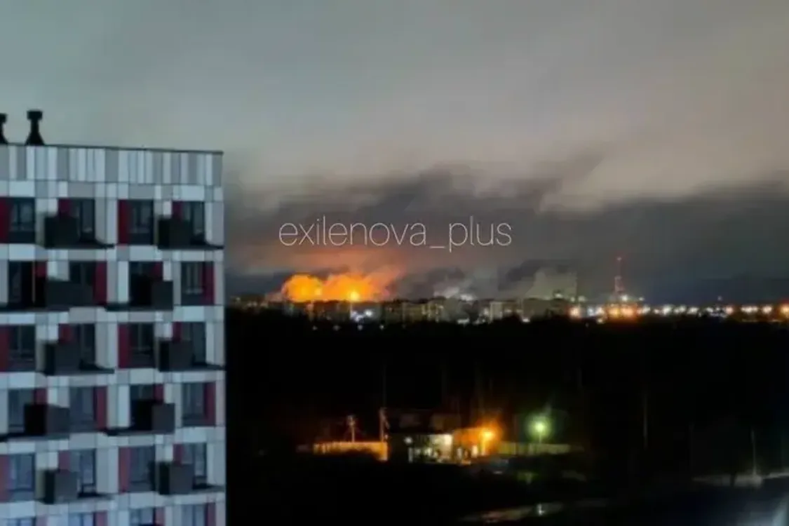 Дроны атаковали русский Великий Новгород: возник пожар на химзаводе (фото)