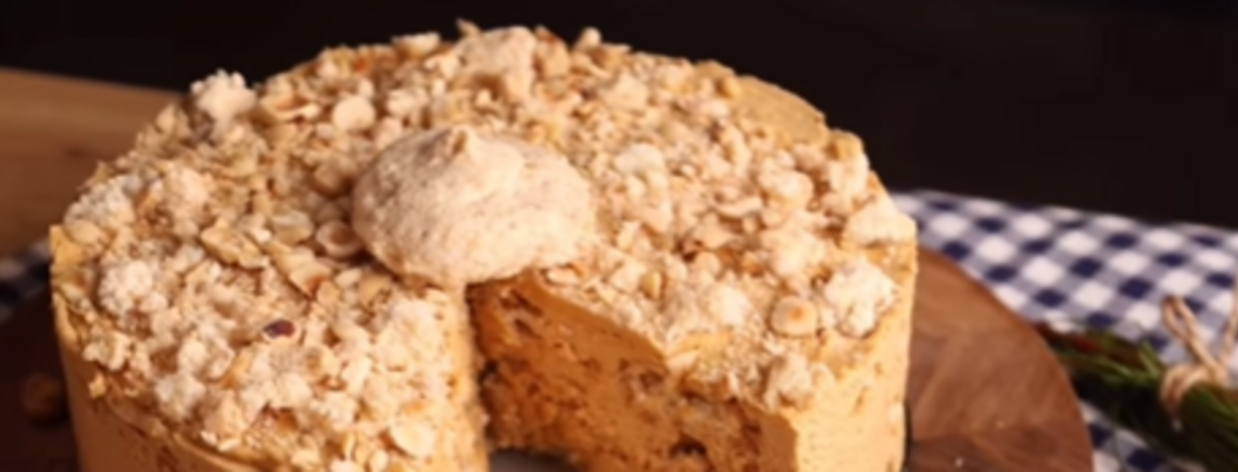 Ленивый Киевский торт: готовится очень просто, а вкус как у классического