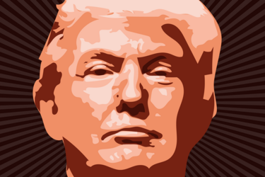 Ілюстративний портрет Дональда Трампа у стилі поп-арт