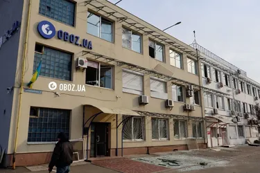 Атака на Киев: среди пострадавших зданий оказался офис OBOZ.UA (фото)