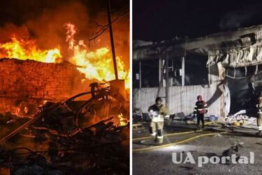 Российская армия атаковала Полтавщину и Одесщину дронами, попадание в предприятия, занялись пожары, ранен (фото)