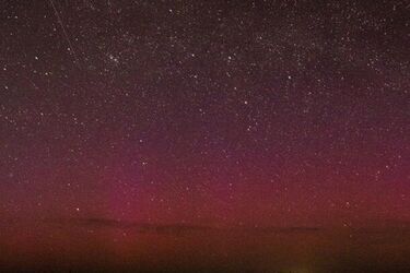 В Сумской области зафиксировали невероятное полярное сияние (фото)
