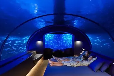 Лучшие отели с подводными номерами: Топ-7 мест для обитания под поверхностью океана с морскими существами за окном