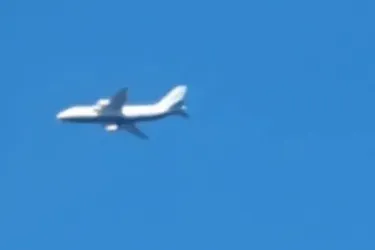 В небе над Киевом заметили самолет АН-124 с позывным PTNPNH2 (видео)