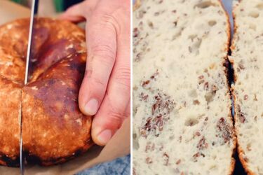 Найпростіший хліб без довгого замісу – на природі й у казанку!