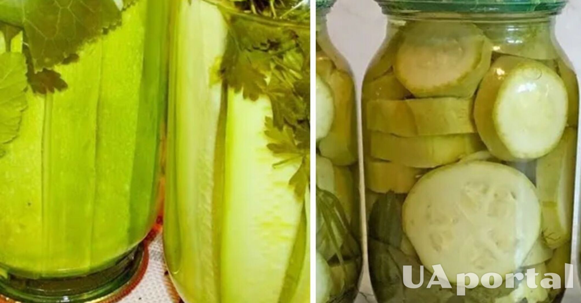 Кабачки консервированные кружками