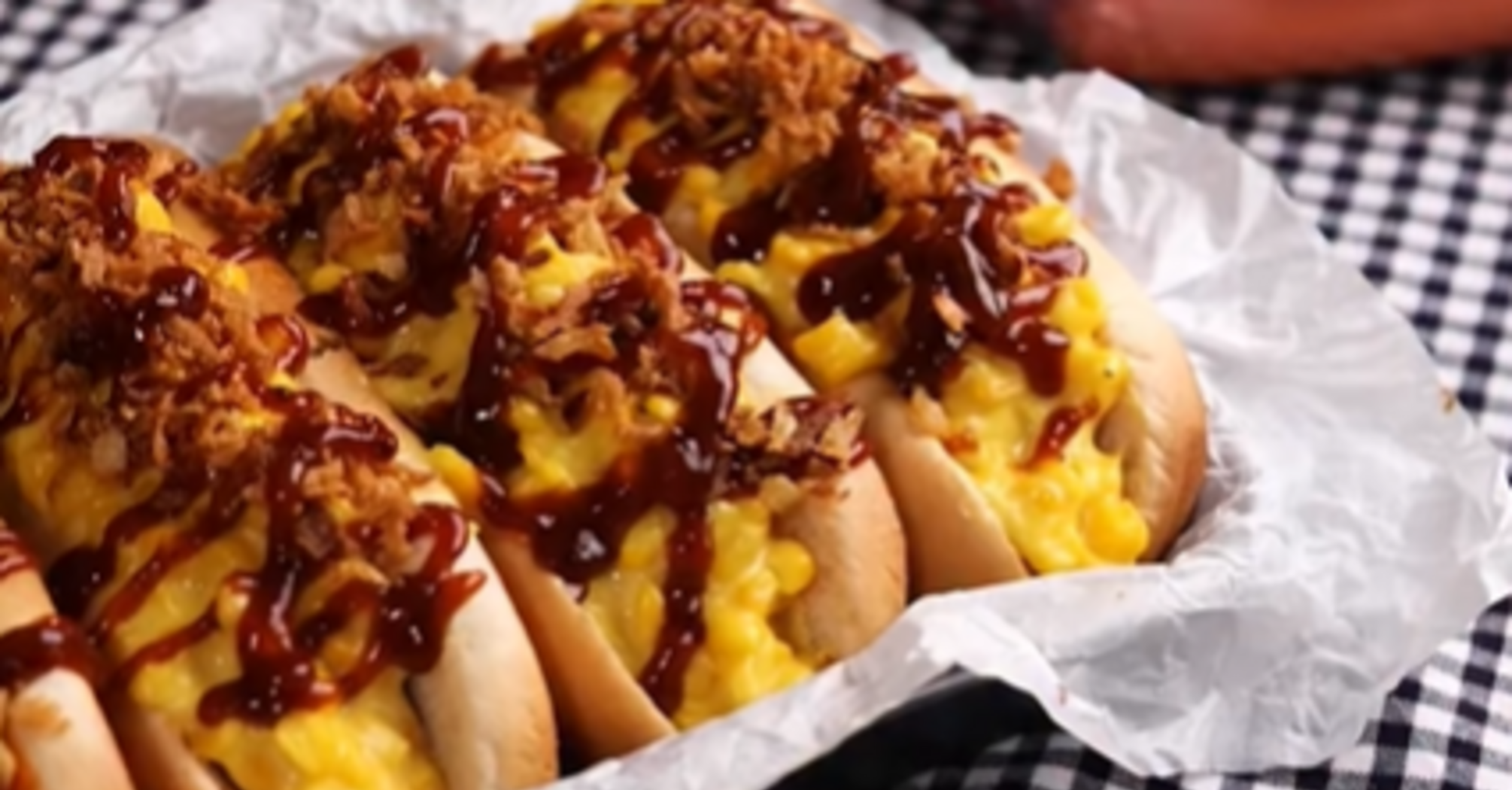 Хот-доги с творожной кукурузой