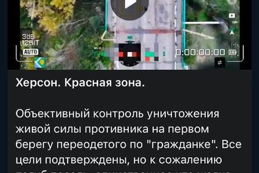 Окупанти дроном полювали на цивільного з собакою у Херсоні
