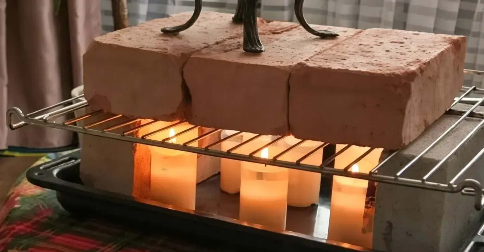 Як зробити обігрівач з цегли, коли вдома довго немає опалення  